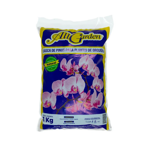 Casca de Pinus para Orquídea - 1kg